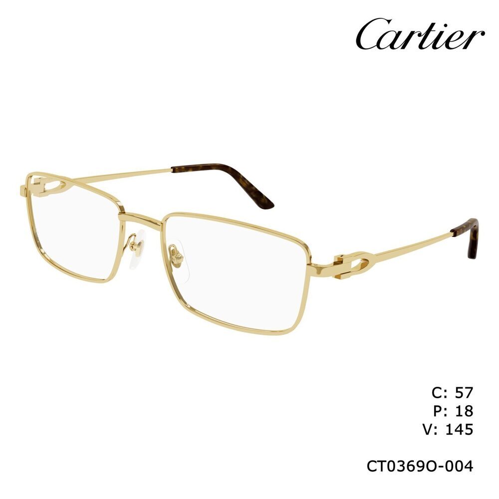 Cartier CT0369o-004 Eyeglasses Gold Metal